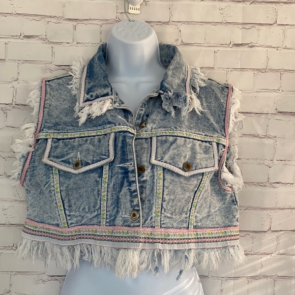 Vintage cropped Vest size medium - Picture 1 of 14